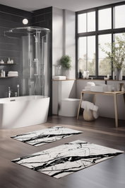 Mijölnir Juego de 2 alfombrillas de baño Multicolor CT-5057